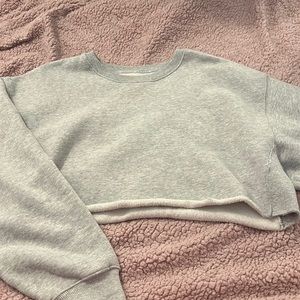 TNA Grey Crop Sweatshirt
